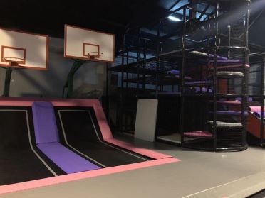 Kawasan Bola Keranjang Trampolin untuk Taman Trampolin